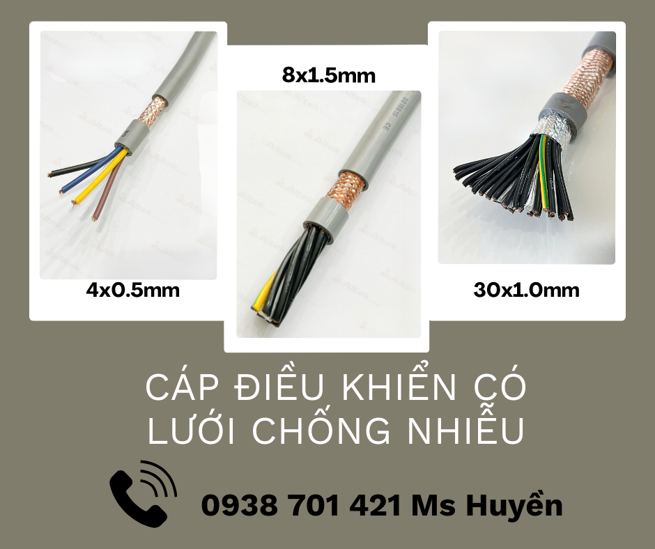 Cáp điều khiển có lưới chống nhiễu 16 lõi ALTEK KABEL